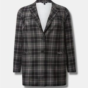 Torrid Sz 2Lightweight Ponte Longline Blazer